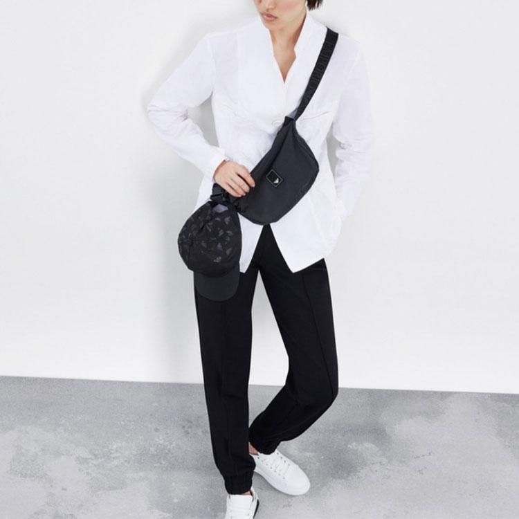 Emporio Armani SS23 Eagle Logo Elastic Waist Jogger Pants Women bottoms Black 3R2P7C-2JSEZ-0999