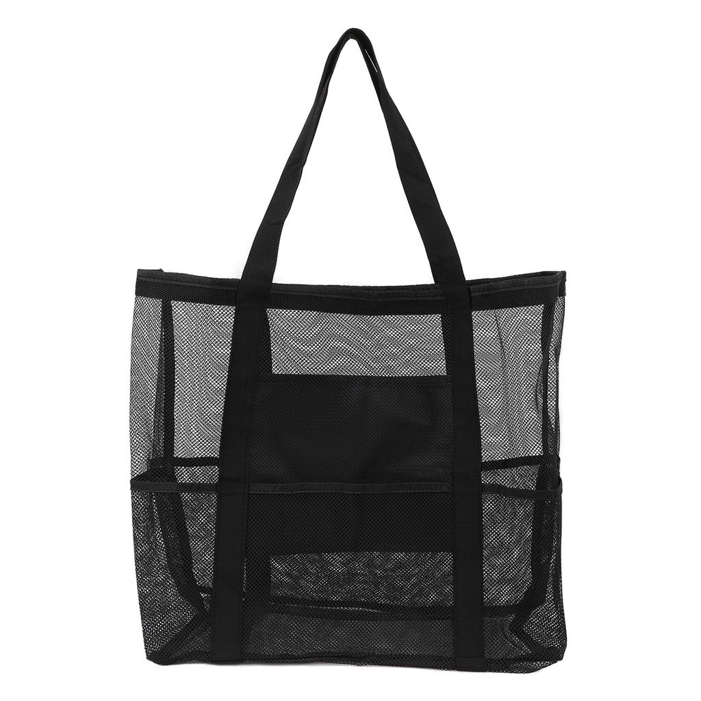 Strand-Netzbeutel Große Kapazität Leicht Tragbar Strand-Schultertasche Handtasche für Reisen Einkaufen Camping Pool