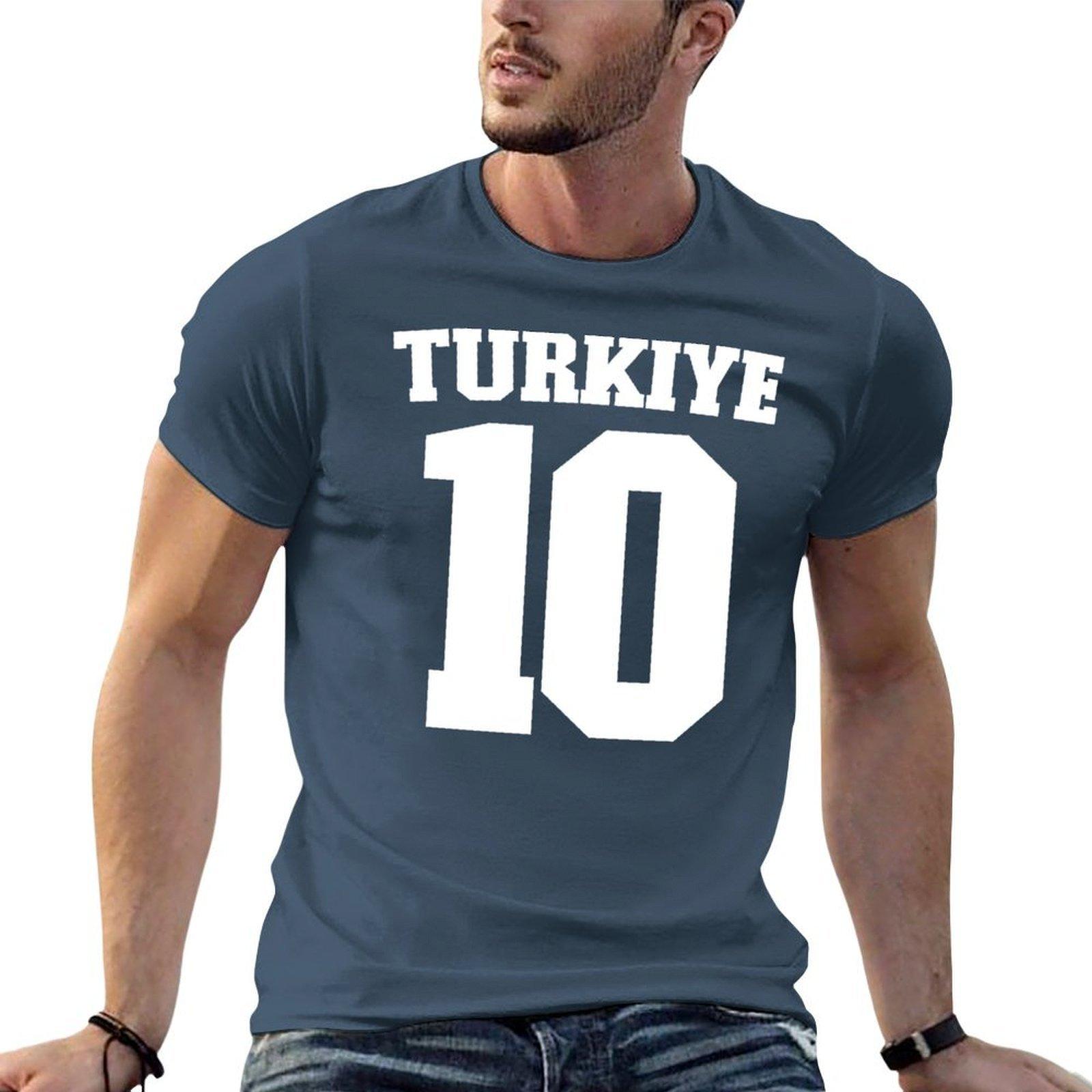 Турция 10 Türkiye Футболка футболка мужчина повседневная мужская футболка плотный хлопок Футболка S