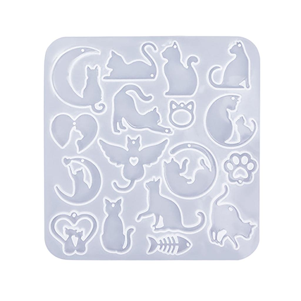 Resin Mould Jewelry Silicone Mould Animal Pendant Silicone Mold for Epoxy Resin Keychains Necklace Earring Charm Making