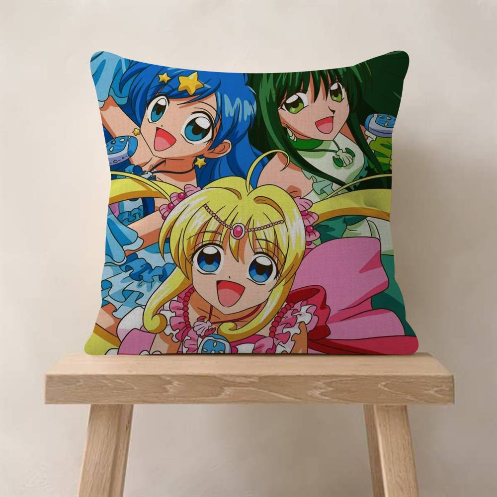 Anime MMermaid Melody Pichi Pichi Pitch  Office Cushion Pillowcase Car Cushion Cover45X45CM Lumbar Pillowcase Sofa Pillowcover