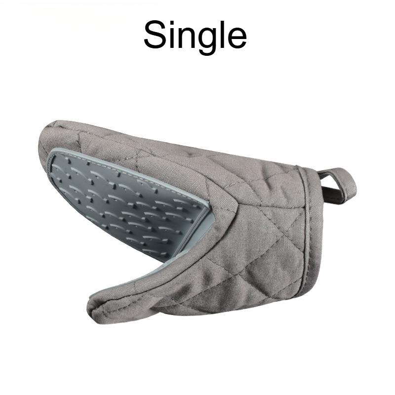1pc Pads | Ergonomic Grip, Non-Slip Kitchen Mat, Baking Oven Insulated Gloves,Fish shaped semi silicone cloth hand grip gloves