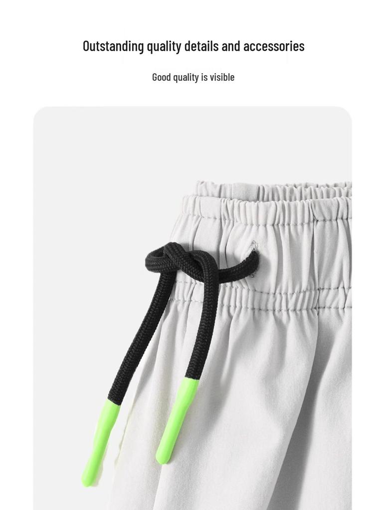 No Brand Boys' Quick-Drying Summer Pants 2025 - Lightweight, Mosquito-Proof Long Pants