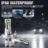 2Pcs 40000LM H4 H7 LED Headlight Bulbs Wireless Turbo H11 LED H8 9005 HB3 9006 HB4 100W Car Fog Light Hi Lo Beam Headlamp Auto Plug&Play Lamp 6000K