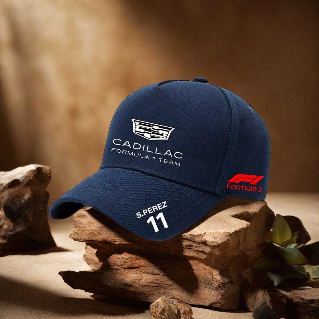 Cadillac F1 Team Formula Racing Duck Tongue Hat, Fan Hat, Outdoor Sports Sunscreen Baseball Hat