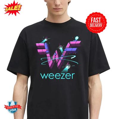Weezer Sommer 2025 Merch T-Shirt Robotisches Logo Klassisches T-Shirt S-5XL