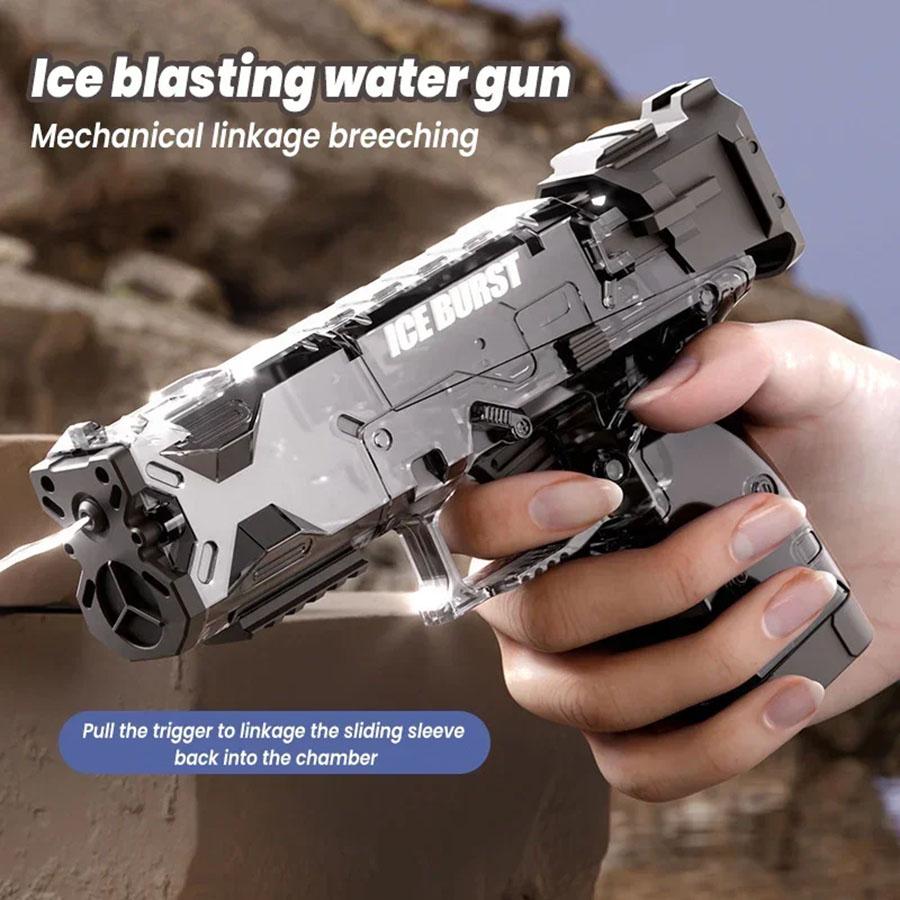 Portable Children Water Gun Manual Ice Burst Automatic Reloading Waterguns Summer Outdoor Pool Garden Fight Games Toys for Kids
