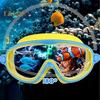 Lunettes de natation pour enfants, antibuée, avec pince-nez, bouchons d'oreilles, protection UV, anti-fuite
