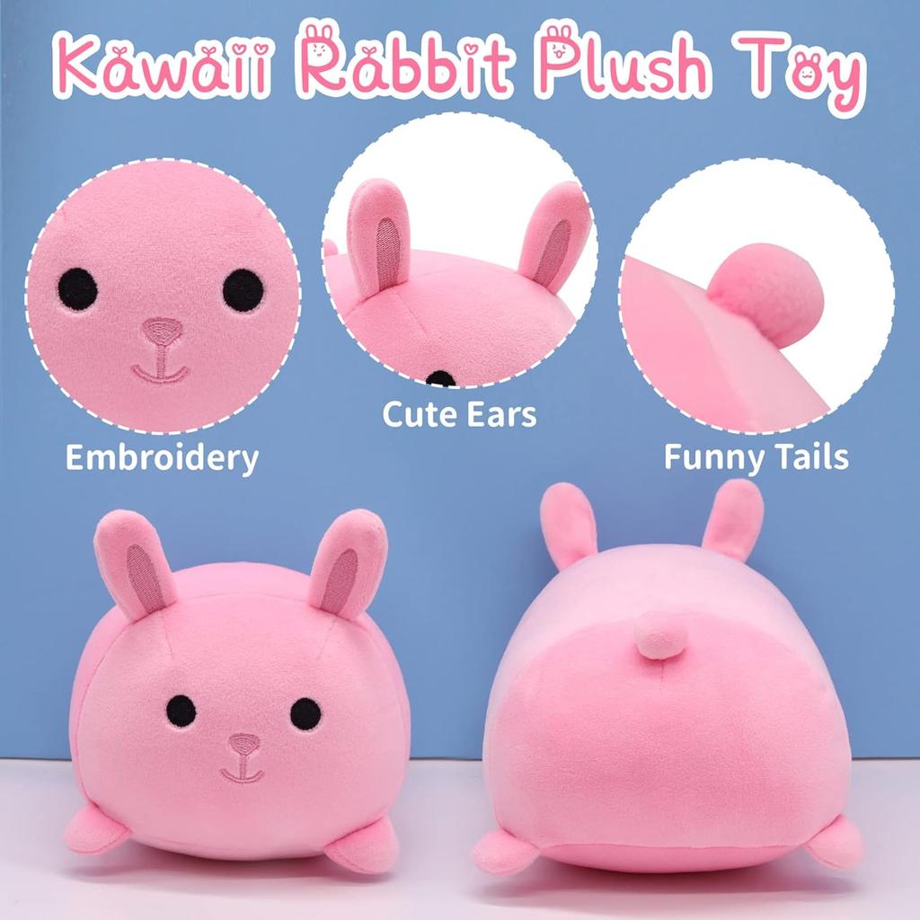 Pink Plush Bunny Mascot Teddy Bear Cuddly Toy Soft Toy