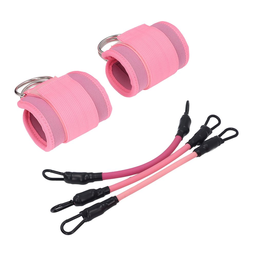 Ankle Resistance Bands Portable Glutes Exercise Equipment Ankle Resistant Band Set with Cuffs for Hip Leg Training