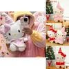 Christmas Hello Kitty Plush Toy With Soft Short Plush For Kids Play And Gift