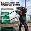 Wire Stripper and Cutter with Adjustable Insulation Length and Tension, Manual Hand Tool with a Stripping Jaw and Separate Steel Cutter