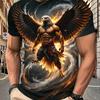 Herren Mode 3D Gedrucktes Herren T-Shirt Rundhals Kurzarm Trendige Streetwear