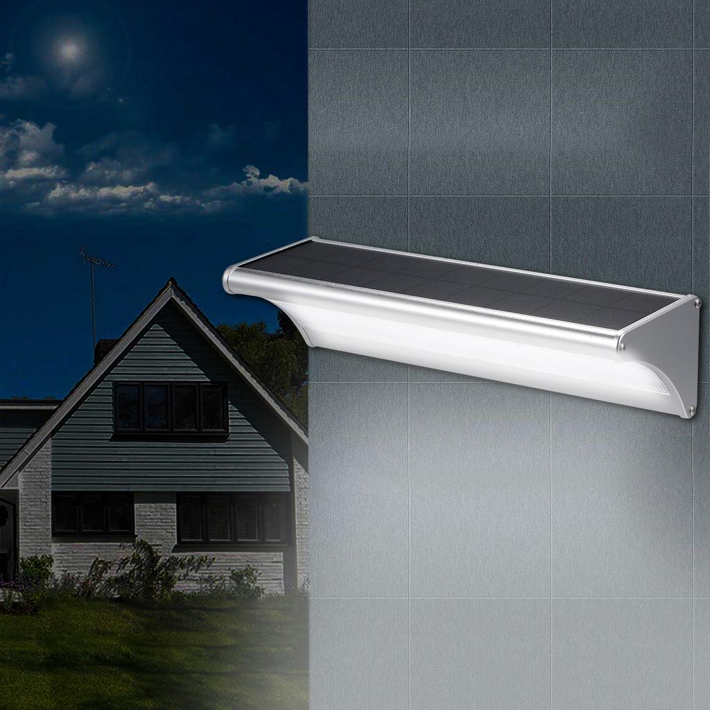 Neoglint Сонячний настінний світильник Радарний датчик руху Світильники зовнішні водонепроникні садові світильники з алюмінієвого сплаву