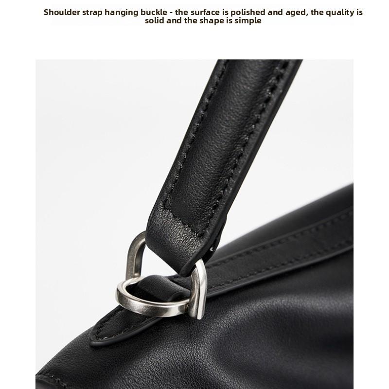 Special Bag Large Capacity Smooth Calfskin Shoulder Portable Lock Commuter Armpit Bag