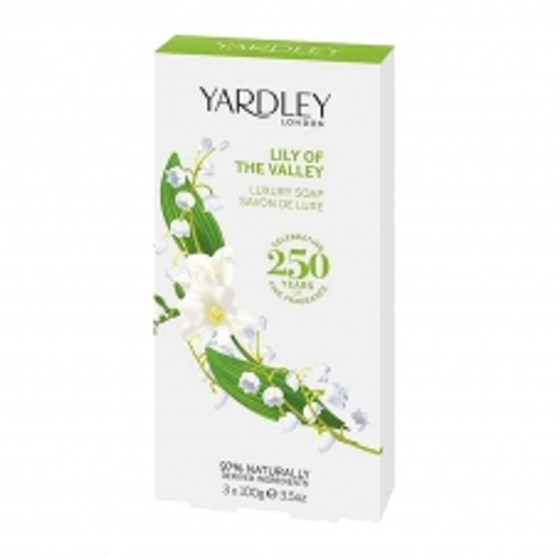 Yardley London Lily of the Valley Luxury Soap 100g X 3 (Bundled Product)