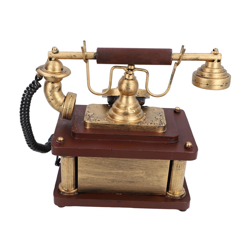 Vintage Telephone Model Multipurpose Innovative Retro Telephones Ornament for Cafe Shop Bar Window Decoration