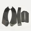 5Pcs/1set Universal Car Front Bumper Lip Spoiler Splitter ABS Body Kit Canard Lip Splitter - Automotive Accessory