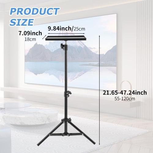 Ranjaner Projector Tripod Stand, Portable Laptop Tripod Stand, Multipurpose DJ Equipment Studio Stand Mount Holder for Outdoor Office Home Stage, Heig