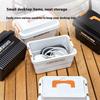 1PC Outdoor Tissue Case Desktop Napkin Paper Storage Box Portable Camping Picnic Seasoning Bottle Organizer Sundries Bucket