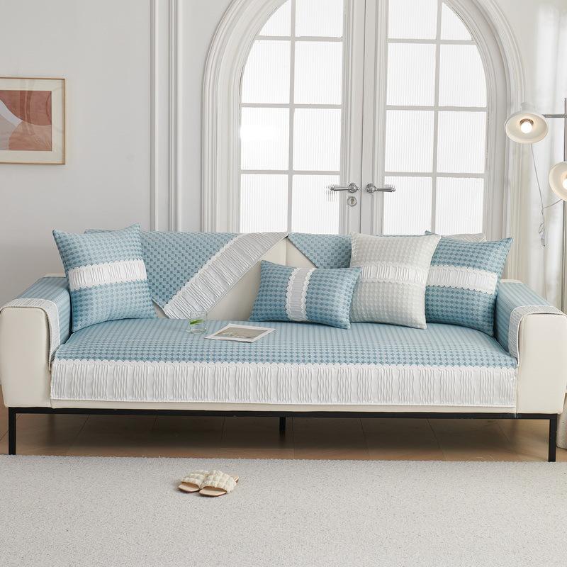 Sommer Kühl Doudou Eis Seide Sofa Matte Matte Matte Rutschfester Sofabezug Neu Premium Kalte Abdeckung Großhandel