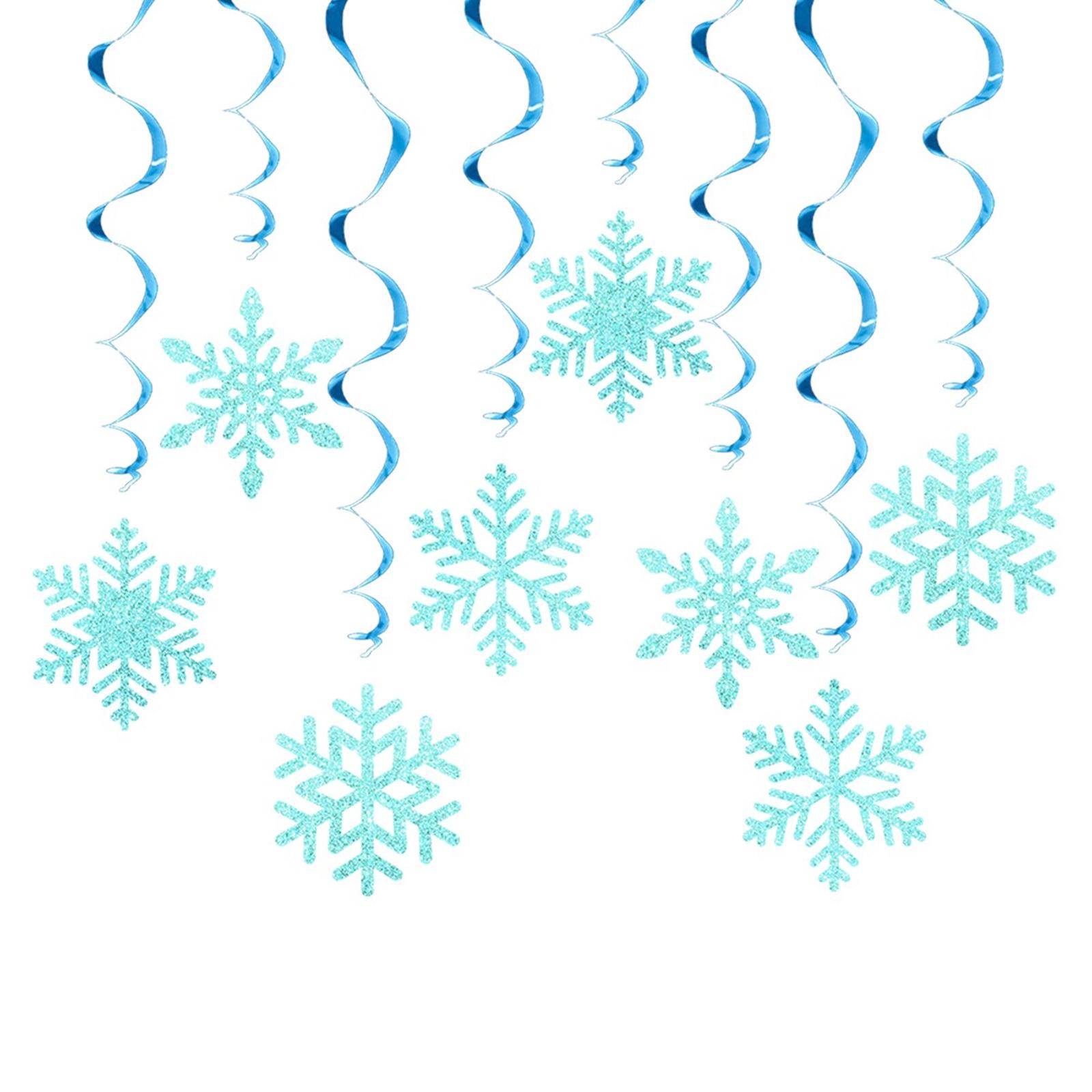 

Упаковка из 8 рождественских снежинок, подвесных украшений, набор рождественских украшений в виде завитков, для праздника зелёный