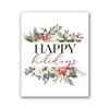 Vintage Christmas Metal Wall Decoration, Holiday Sticker Sign