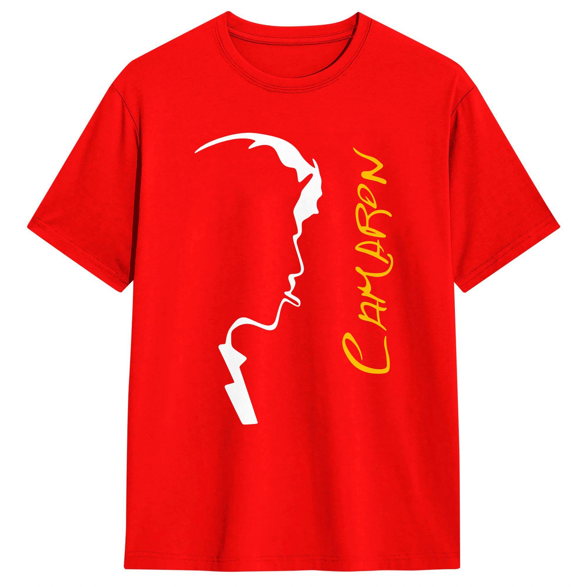 Unisex Camaron De La Isla TShirts Cotton Tops Summer Vintage Short Sleeve T Shirt O Neck Trending Print Tee Shirt S