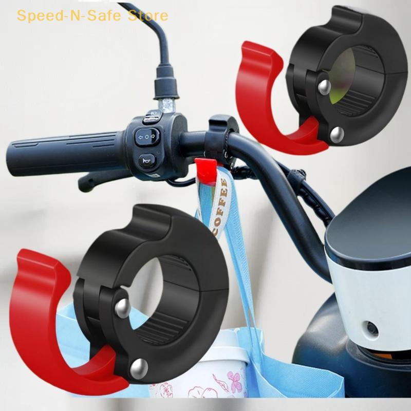 Helmet Hanger Hanging Bag Hooks, ABS Accessory Set for Bicycle & Motorcycle Scooter