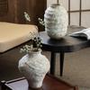 Jingdezhen Designer Wabi-Sabi Ceramic Flower Vase - Ornament Pottery Jar for Hydroponic Flowers and B&B Décor