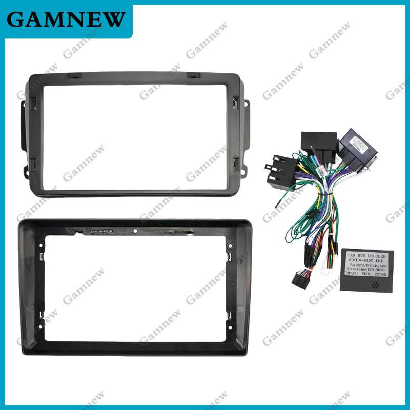 9 Inch Car Frame Fascia Adapter Android Radio Dash Fitting Panel Kit For Benz W203 W209 W463 Viano W639 W163 Vito