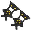 10 Studs AntiSkid Snow Ice Climbing Shoe Spikes Ice Grips Cleats Crampons Shoes Cover(Crampon Nonslip Shoe Cover M )