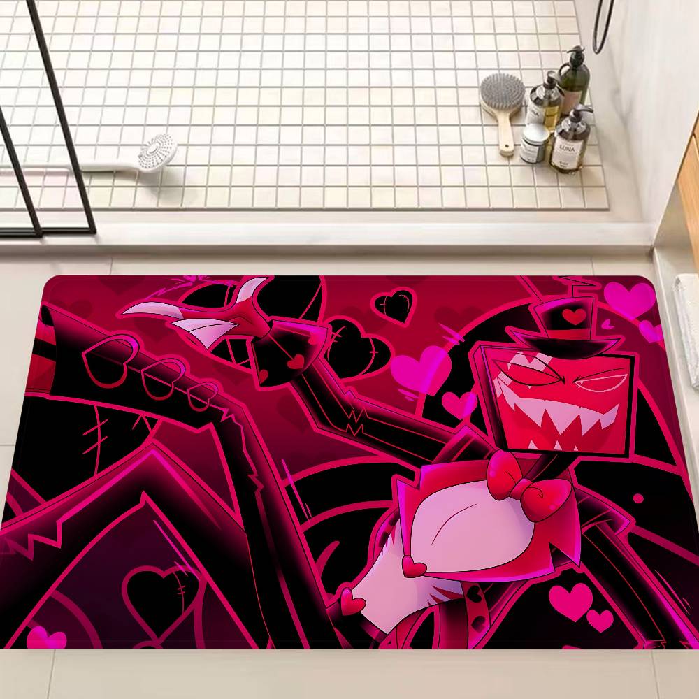 Vox Hazbin Hotel Anime Door Mat Kids Room Bedroom Decoration Balcony Anti-Slip Doormat Living Room Doormat Area Rug