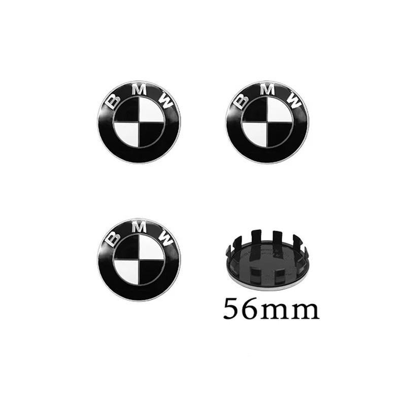 4 Stück 68mm 56mm Felgenmittekappe Radnabendeckel Integrierte Kappe Logo Für BMW E36 E46 E90 E60 E39 F30 F20 X5 E70 E53 G30 E91