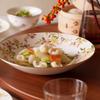 NARUMI Ramage Plate, 23cm, White, Floral Print, Cute and Stylish Deep Plate, Gift Boxed, 52468-5637
