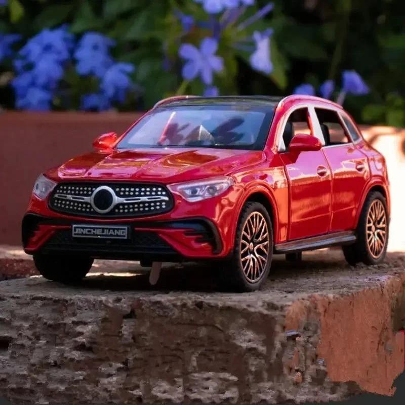 1:32 GLC400 SUV Alloy Car Model Diecast Metal Toy Vehicle Car Model Simulation Sound and Light Collection Childrens Gifts