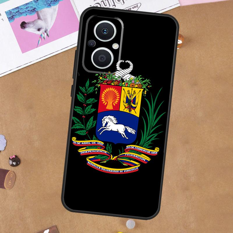 Venezuela Flag Coat Of Arms Phone Case For OPPO Reno 8T 2 3 4 5 Z 6 7 8 Lite OPPO Find X5 Lite X6 Pro X2 X3 Neo Cover
