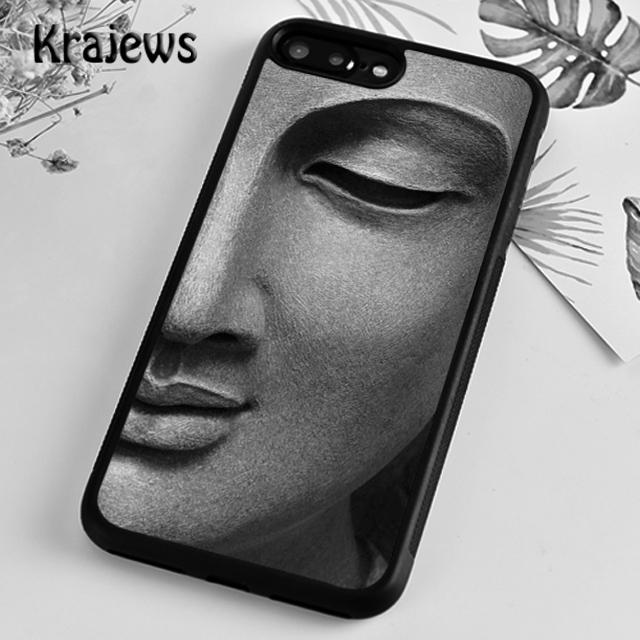 Krajews Buddhism Buddha statue Vintage Gautama Phone Case Cover For iPhone 17 Air 16 15 14 plus 11 12 13 pro ma Fundas
