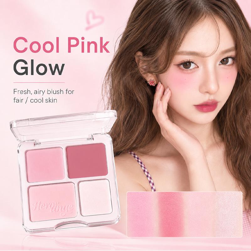 Xinxin love blush, high gloss, natural nude makeup, facial brightening, swelling, and repairing all-in-one disc