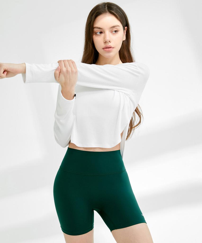 Xexymix Easy Round Crop Long Sleeve Xa5445G