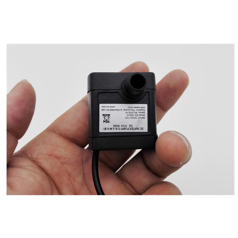 Bomba de Água DC Volume de Água Ajustável 150~280L/h Conector 5.5*2.1mm ou USB Bomba de Água Submersível Micro Sem Escovas Para Aquário