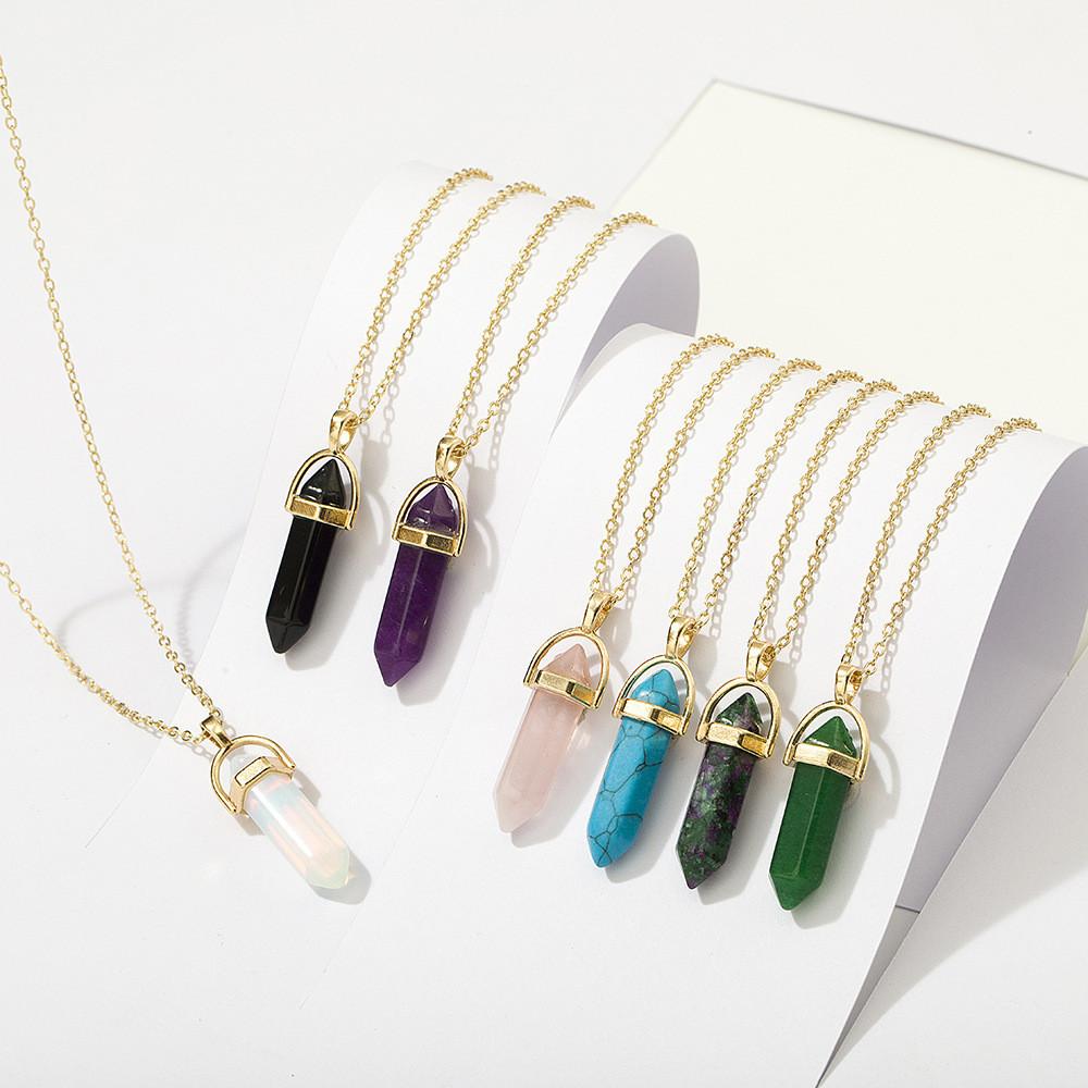 Style Geometric Unique Multicolored Pendant Necklace Ideal For Weddings And Occasions Special