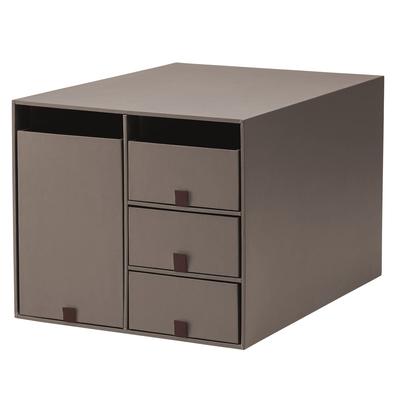 Plus Desk Small Item Storage Storage Living Room Large Organizer, Box, Case, Drawer, Cosmetics, Post, Brown, Size, LP-304YL 85-135