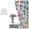 Floral Blackout Windows Curtains   Watercolor Floral Pink Floral Curtain Decoration Pink Curtains   for Home Living Room Bedroom D