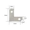 1 Set L Shaped Iron Corner Protectors 26mm/50mm Flat Fixing Mending Repair Plates Brackets for Table Jewelry Box Wooden Case