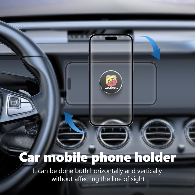 Magnetic Car Phone Holder Air Vent Clip Mount GPS Support For Abarth FIAT 500 Tipo FR Panda Argo Freemont Bravo Punto