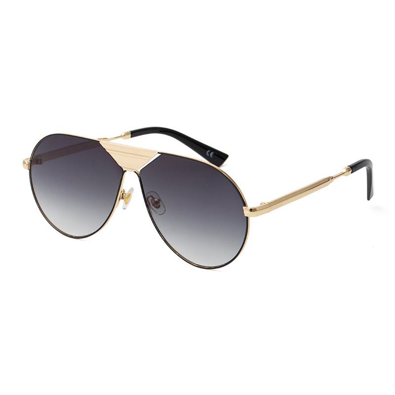 Sunglasses men's European and American fashion large frame sunglasses men's sunglasses
