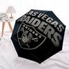 Las Vegas Raiders pattern, automatic folding umbrella, portable and foldable design, 8 ribs, a Christmas or birthday gift.