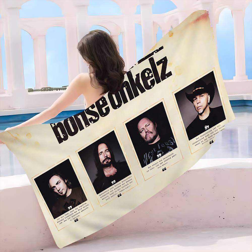 Germany B-Bohse O-Onkelz Big Microfiber Beach Towels Quick Dry Towel Sand Beach Towels Pool Towel For Travel Swim Pool Yoga
