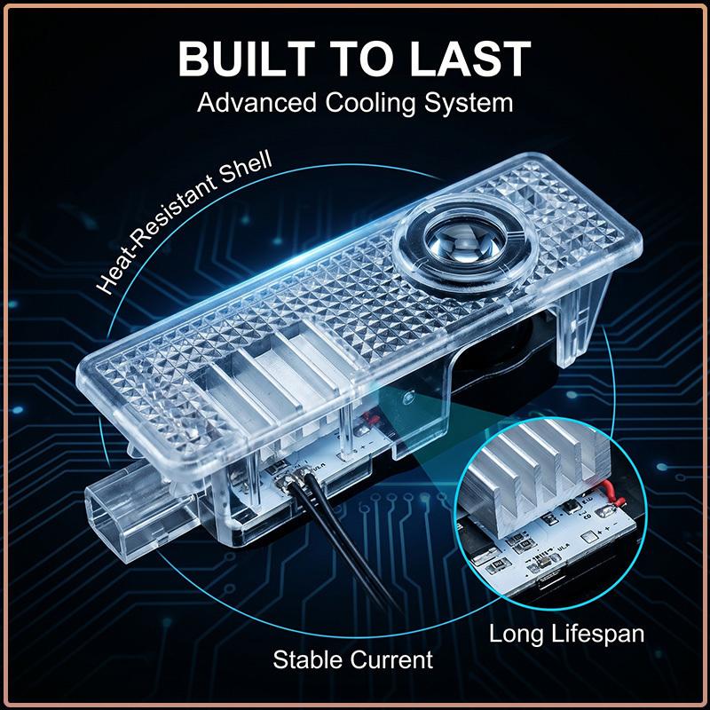 2 Stück Auto LED Tür Willkommens-Projektorleuchten Kabellose Geister Schatten Trittbeleuchtung Für Jaguar XF XE XK F E-Pace F-Pace I-Pace F-TYPE X S F Typ XJ XEL XFL